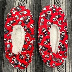 The Nightmare Before Christmas Red Pull On Slipper Socks
